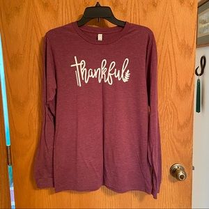 Long Sleeve Thankful T-shirt Medium